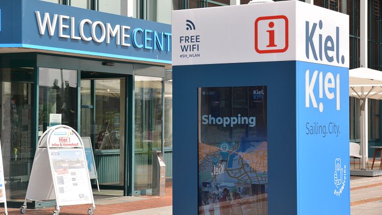 Das Welcome Center mit Tourist-Information und großem Souvenir-Shop bietet Informationen digital auch rund um die Uhr an.