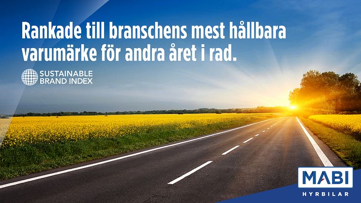 MABI rankade till branschens mest hållbara varumärke!