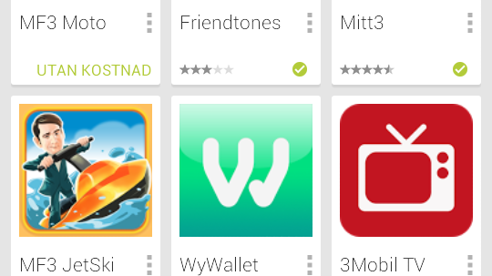 Google Play via fakturan