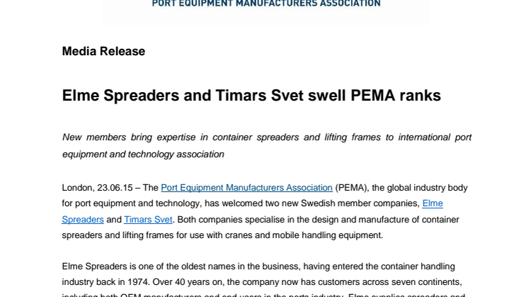 Elme Spreaders and Timars Svet swell PEMA ranks