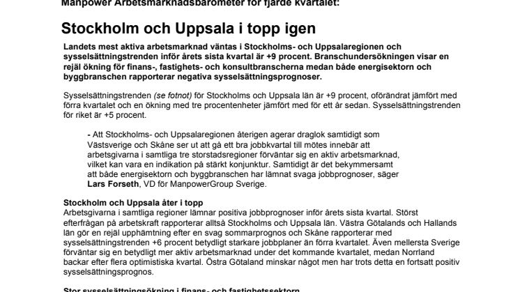 Stockholm och Uppsala i topp igen