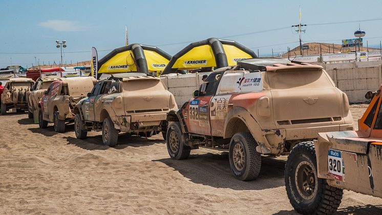 Kärcher rengör på Rally Dakar 2016
