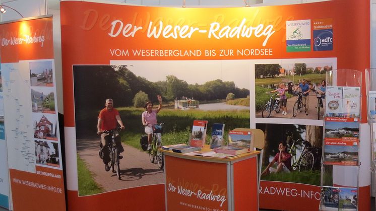 Weser-Radweg Präsentation auf der CMT in Stuttgart (c) Weserbergland Tourismus e.V.