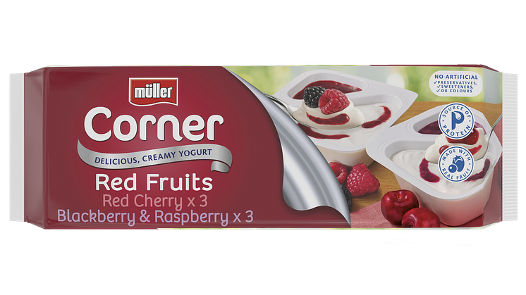 Müller Corner Fruit 6 Pack  Cherry & BlackberryRaspberry