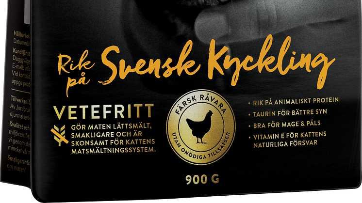 Mjau Noga Utvalt, torr 900 gram med smak av Svensk Kyckling