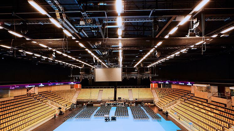 A-hallen i Partille arena har en kapacitet på närmare 5000 personer. Bild: Partille kommun. 