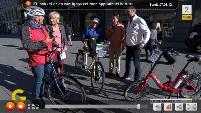 EcoRide i TV! – Reportage om EcoRide och elcyklar i norsk TV
