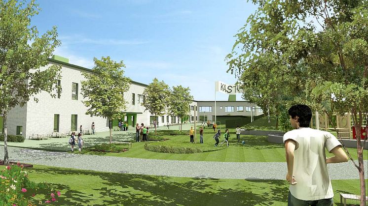 Huge bygger Sveriges största miljömärkta passivhusskola
