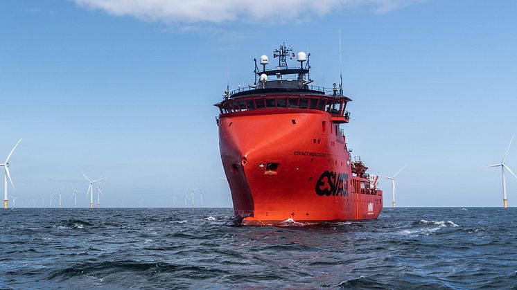 In 2017 ESVAGT took delivery of one new vessel for servicing the offshore wind industry, the SOV 'Esvagt Mercator'. 