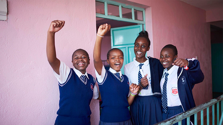 Elever på Kenswed Gymnasium i Kenya