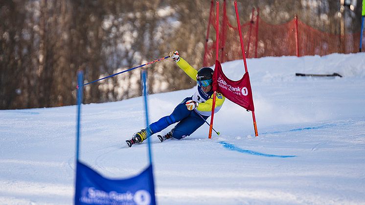 Kanonstart på världscupsäsongen för telemarkåkaren Olle Collberg. Foto:  Sam Decout/FIS TELEMARK