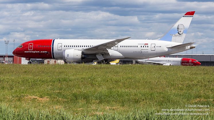 Norwegians 787 Dreamliner. Foto David Charles Peacock