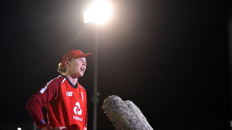 Knight after the West Indies series in September. Photo: Getty Images