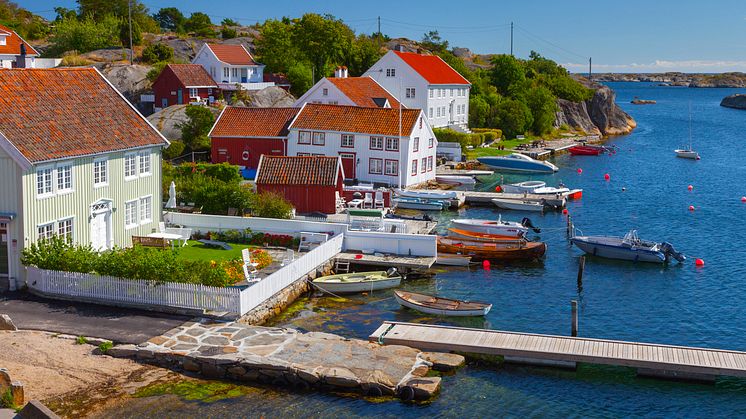 Brekkestø, a typical, charming Southern Norway village. Photo: Vidar Moløkken/VisitNorway.com