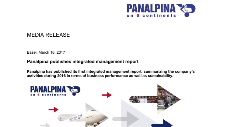 Panalpina publishes integrated management report