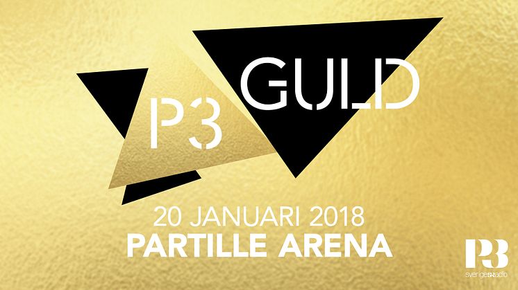P3 Guld återvänder till Partille arena den 20 januari 2018. Årets programledare är Tina Mehrafzoon och skådespelaren Adam Pålsson. 