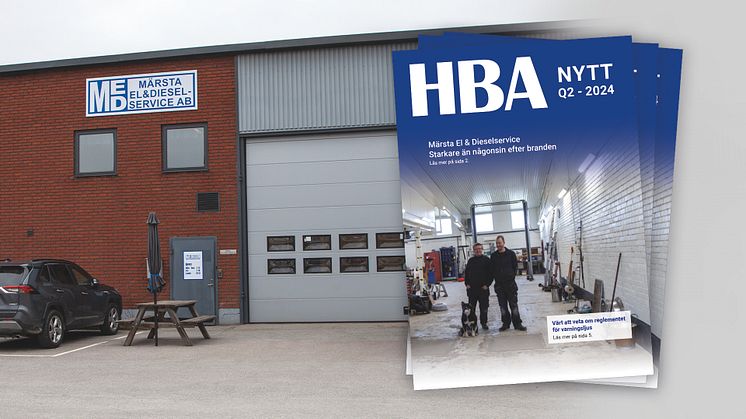 HBA Nytt Q2 - vi besöker Märsta El och Dieselservice i nya lokaler