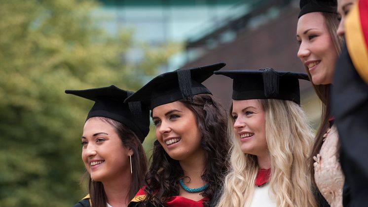 Students graduating at Northumbria