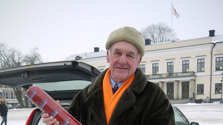 Fransson på skinnmarknaden i Växjö