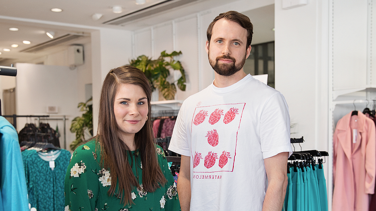 Maria Backlund, marknadschef och André Lago e-handelschef på Indiska.