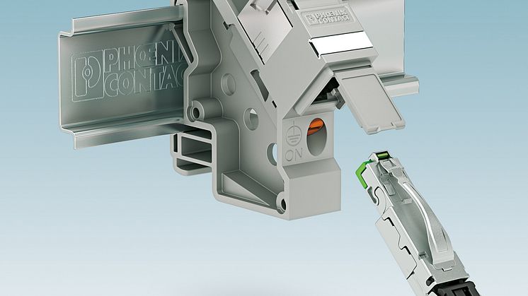 DIN rail adapters for compact data transmission