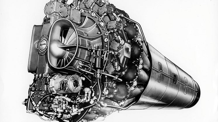 En av de första licenstillverkade svenska jetmotorerna av typen RM1A