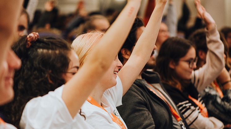 Unga på dialogmöte med beslutsfattare. Foto: Emma Grann