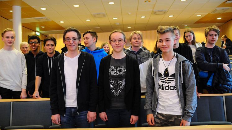Klass 8D Minervaskolan segrare i Teknikåttans regionfinal