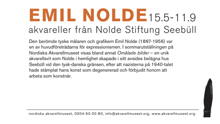 pressvisning Emil Nolde 13 maj kl.12