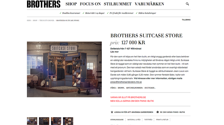 Brothers Suitcase Store finns nu till försäljning på Brothers.se