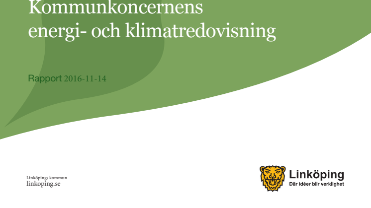 Kommunkoncernens energi- och klimatredovisning