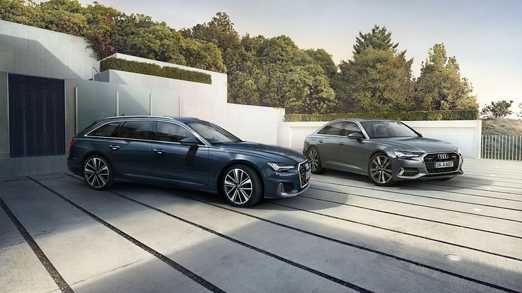 Sportigt elegant design och quattrofokus inför nya modellåret för Audi A6 och A7