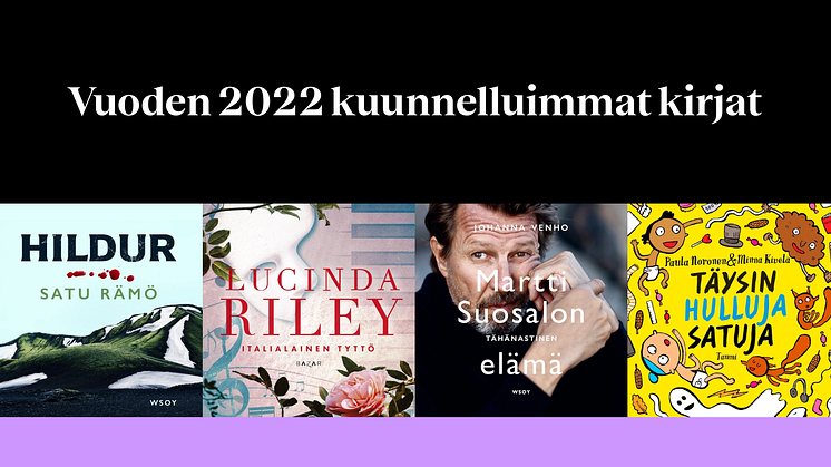 Vuoden 2022 kuunnelluimmat kirjat