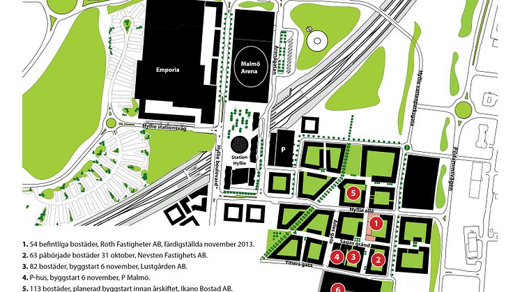 Byggstarter för 250 bostäder och nytt P-hus