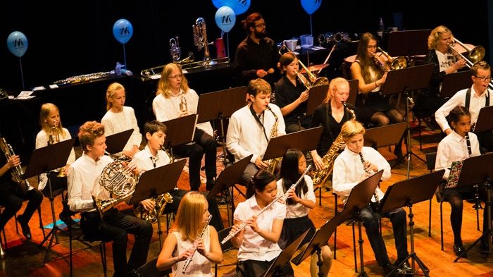 Stockholms Unga blåsarsymfoniker på Barnens Kulturdag. Foto: Anna Molander