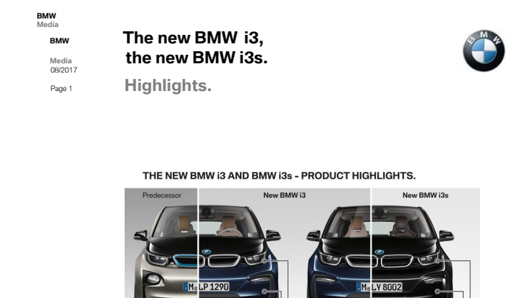 NYA BMW i3 & BMW i3s - höjdpunkterna