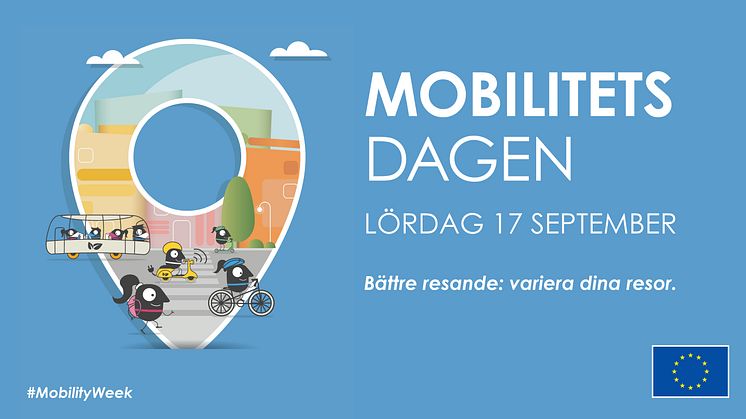 Mobilitetsdagen på Kungstorget i Uddevalla - hållbart resande nu och i framtiden