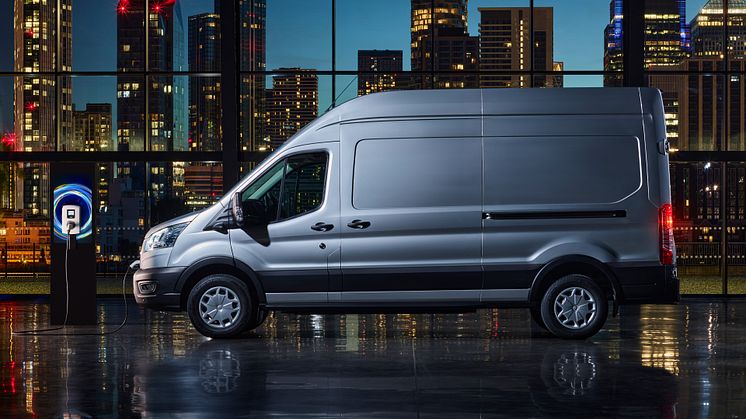 Uusi täyssähköinen Ford E-Transit ensiesittelyssä Euroopassa  