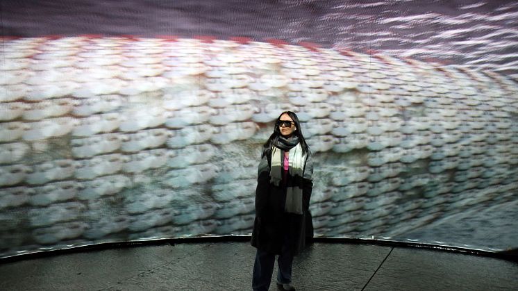 Blick in die Ausstellung „DIMENSIONS. Digital Art since 1859“, die in den Pittlerwerken Leipzig zu sehen ist - Foto: Andreas Schmidt