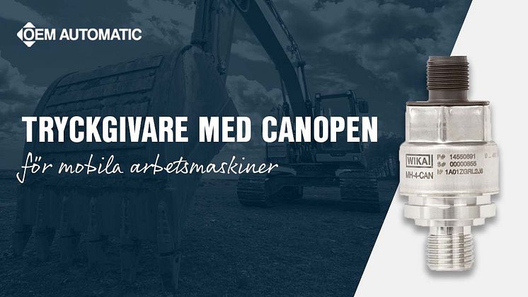 Tryckgivare med CANopen - här är fördelarna!