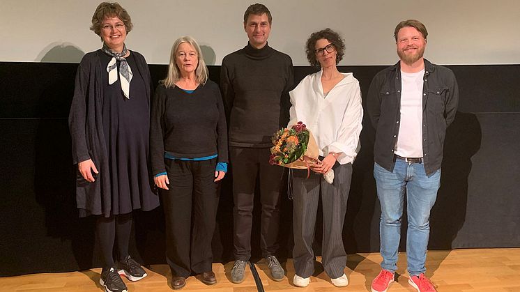 ﻿﻿Bild tagen efter disputationen. Foto: Anne Gry Haugland, Anna Lindal, Rune Søchting, Carolina Jinde Carl Henrik Olof Svensson. Fotograf: Cecilia Roos