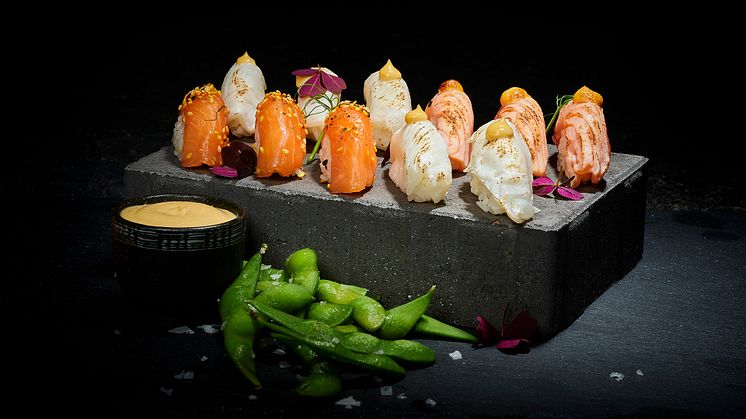 En av många varianter på sushi som Sushi Yama serverar.  Foto: Sushi Yama
