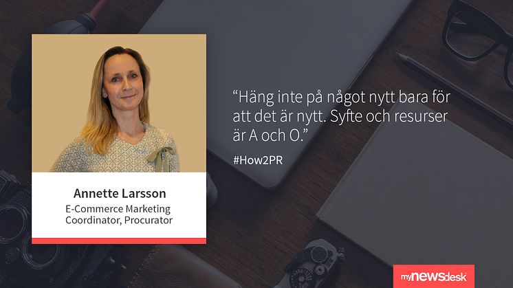 #How2PR: "Syfte och resurser är A och O"