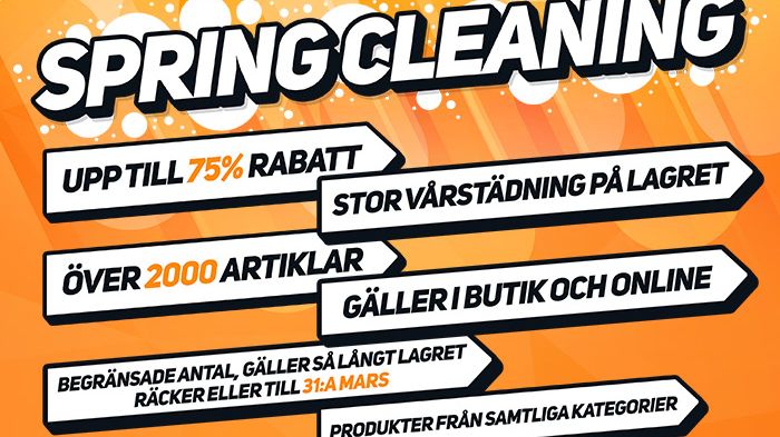 Webhallens Spring Cleaning, största utförsäljningen i företagets historia!