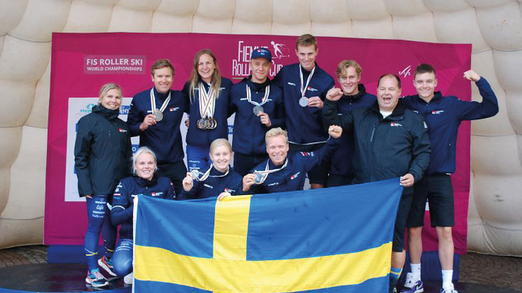 Sju medaljer varav tre guld blev svenskskörden på VM i rullskidor.