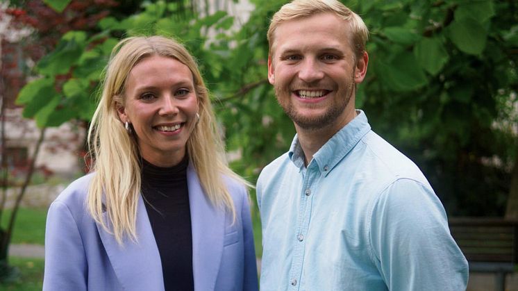 På bild: Maria Barklund, medgrundare och VD VIDEM, Petter Barreng, medgrundare och CTO