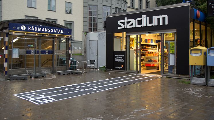 Pressbyrån blir Stadium för en dag