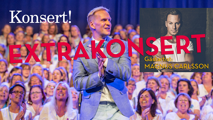 Extrakonsert med "Du kan sjunga gospel"-kören under ledning av Gabriel Forss