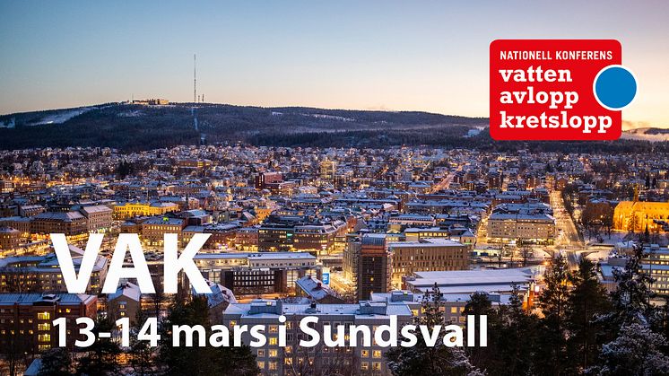 Vatten Avlopp Kretslopp 2024 i Sundsvall, 13-14 mars