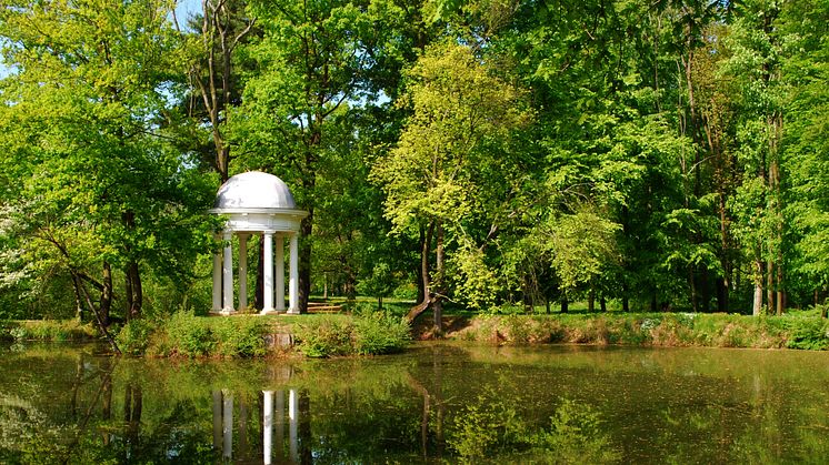 Auwald in Leipzig - Diana-Tempel im Schlosspark Lützschena - Foto: Andreas Schmidt